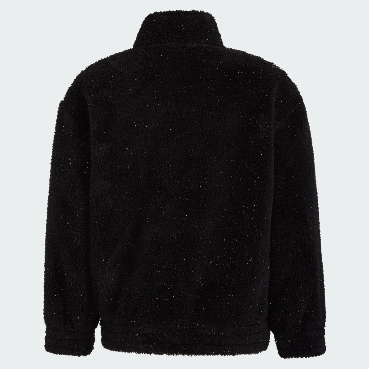 Adidas Long Sleeve Mock Neck Furry Lurex Sherpa Pullover (Extended Size). 4