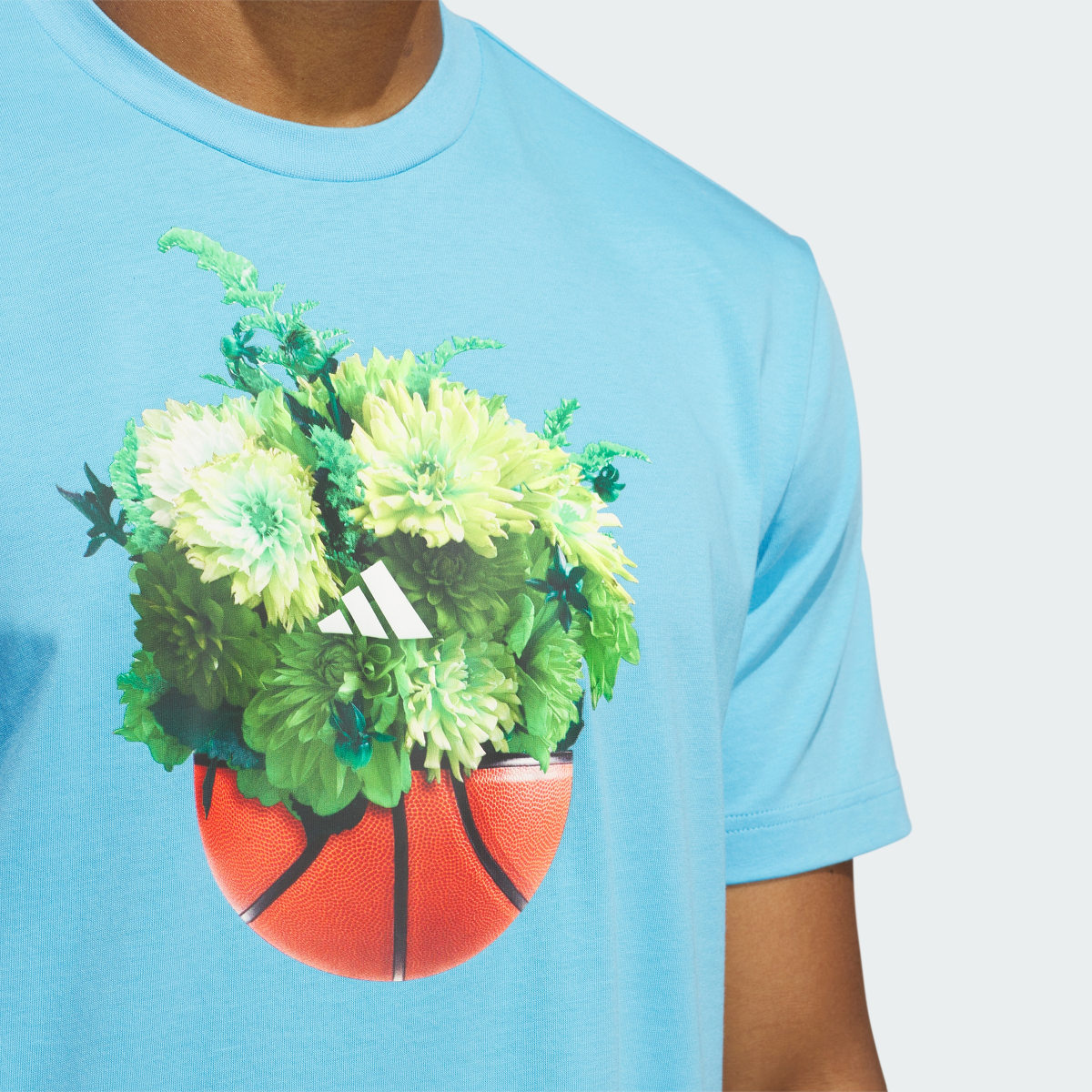 Adidas Floral Hoops Graphic Tee. 6