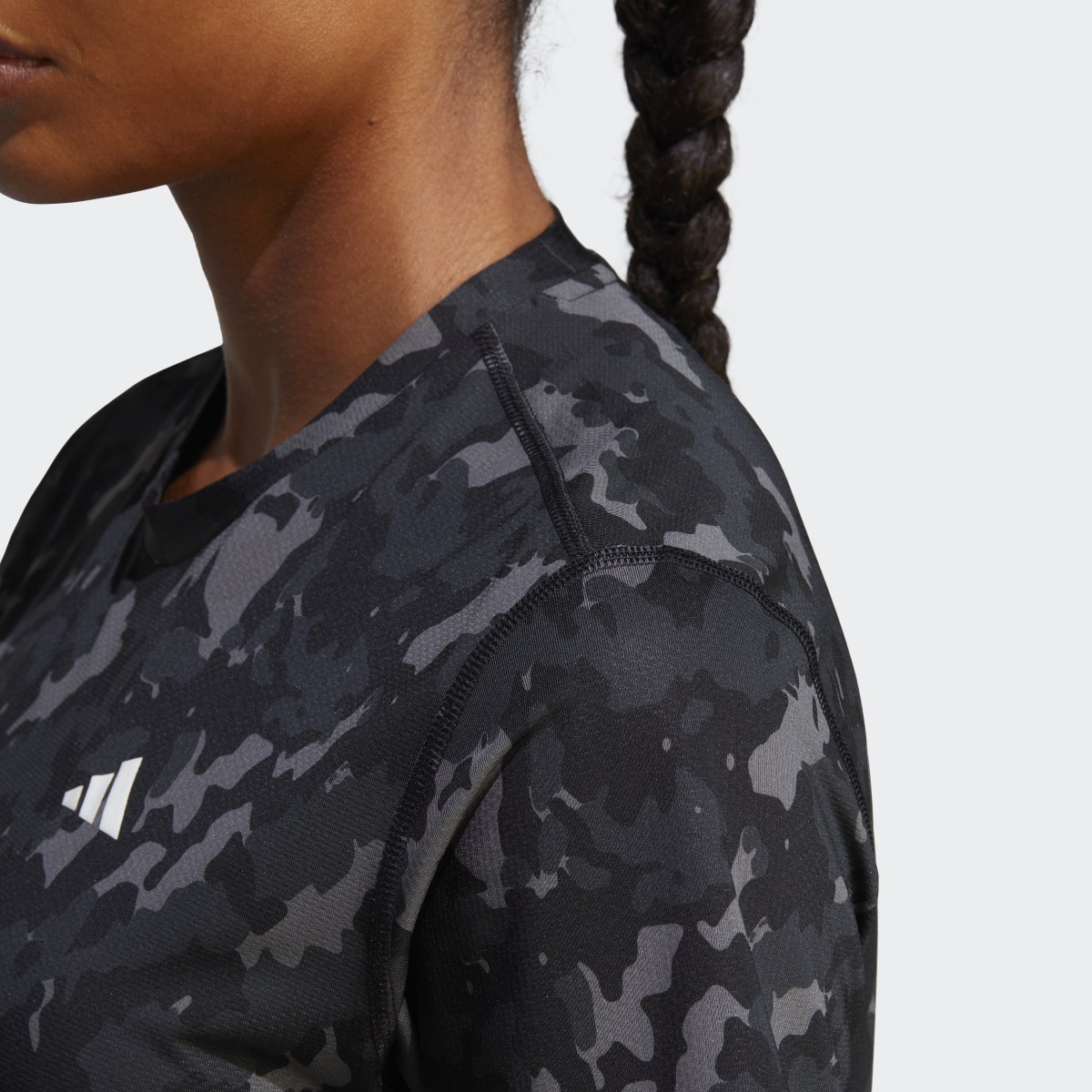 Adidas Own the Run Camo Running T-Shirt. 6