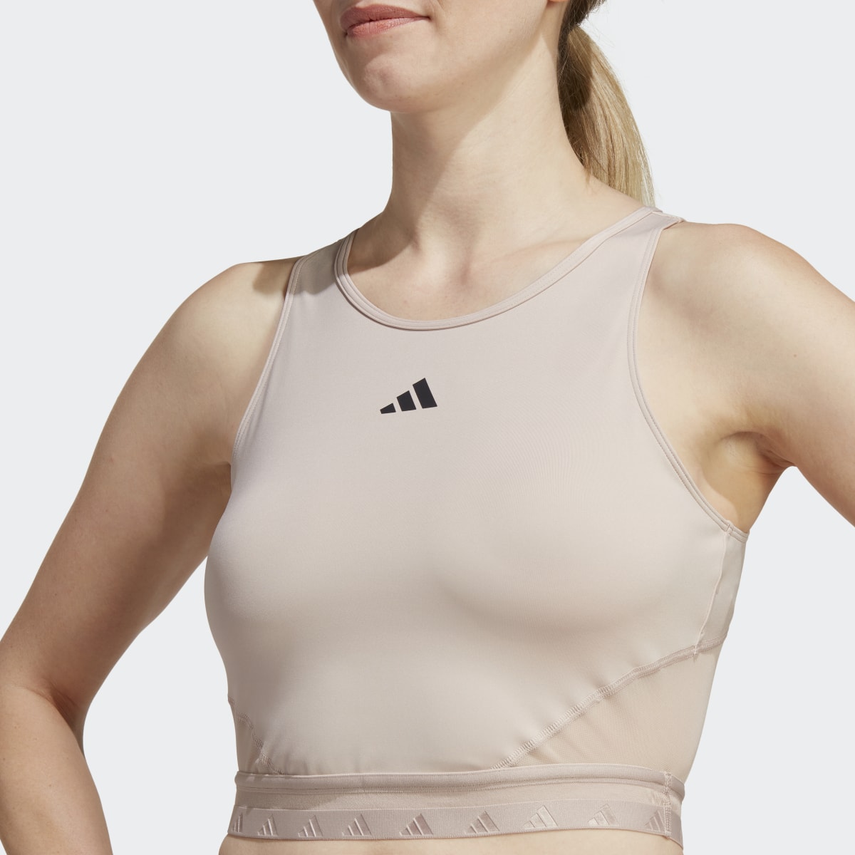 Adidas AEROREADY Hyperglam Crop Tank Top. 6