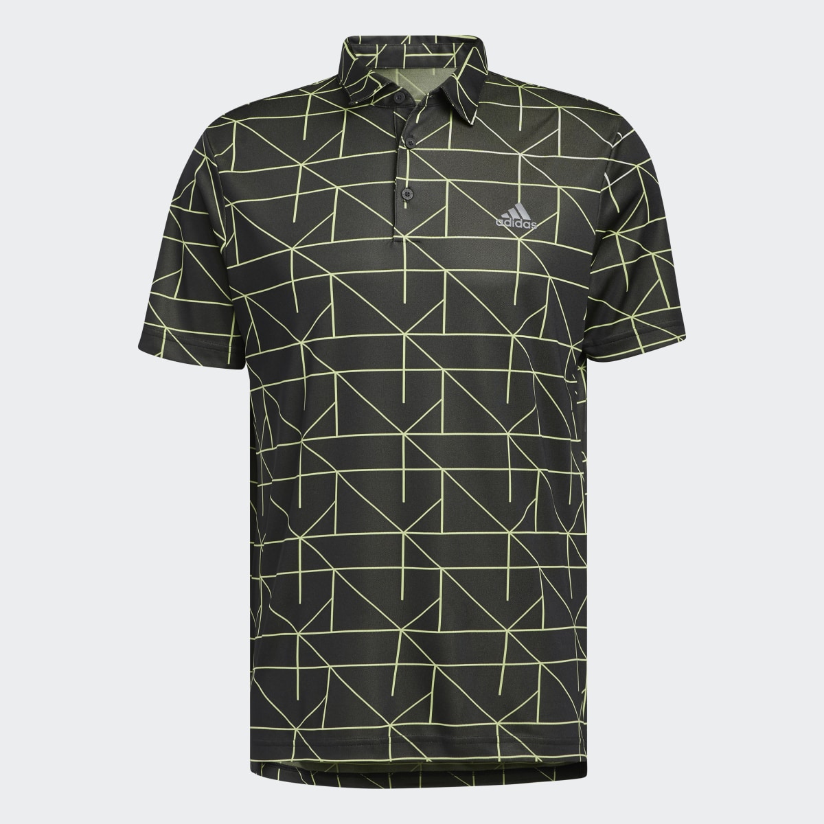 Adidas Jacquard Golf Polo Shirt. 5