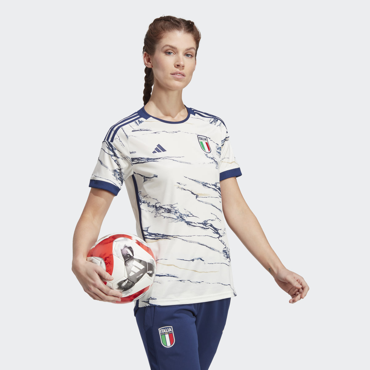 Adidas Camiseta segunda equipación selección femenina Italia 23. 4