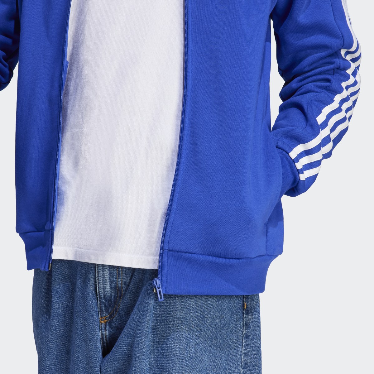 Adidas Essentials Fleece 3-Stripes Full-Zip Hoodie. 7
