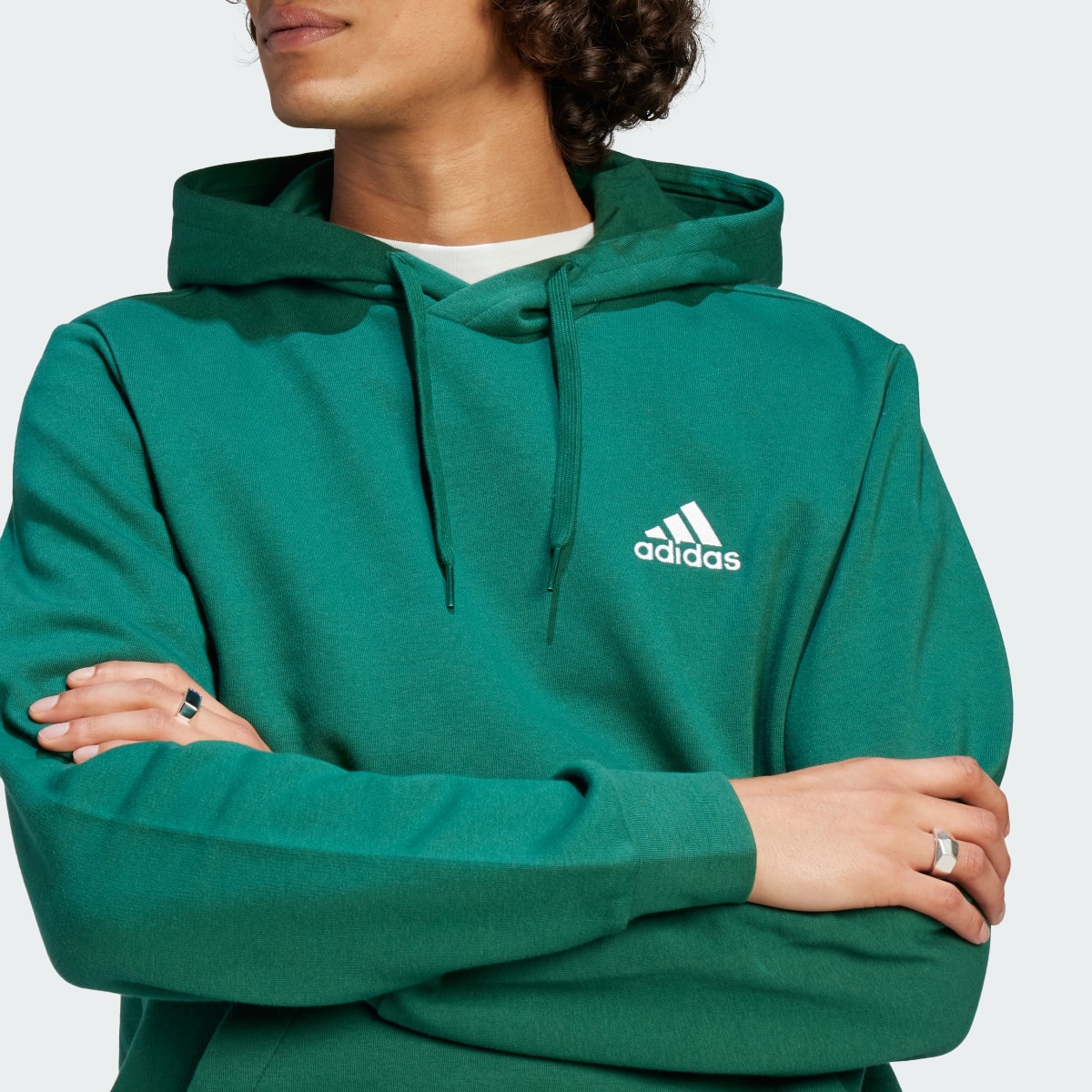 Adidas Sudadera con capucha Essentials Fleece. 6