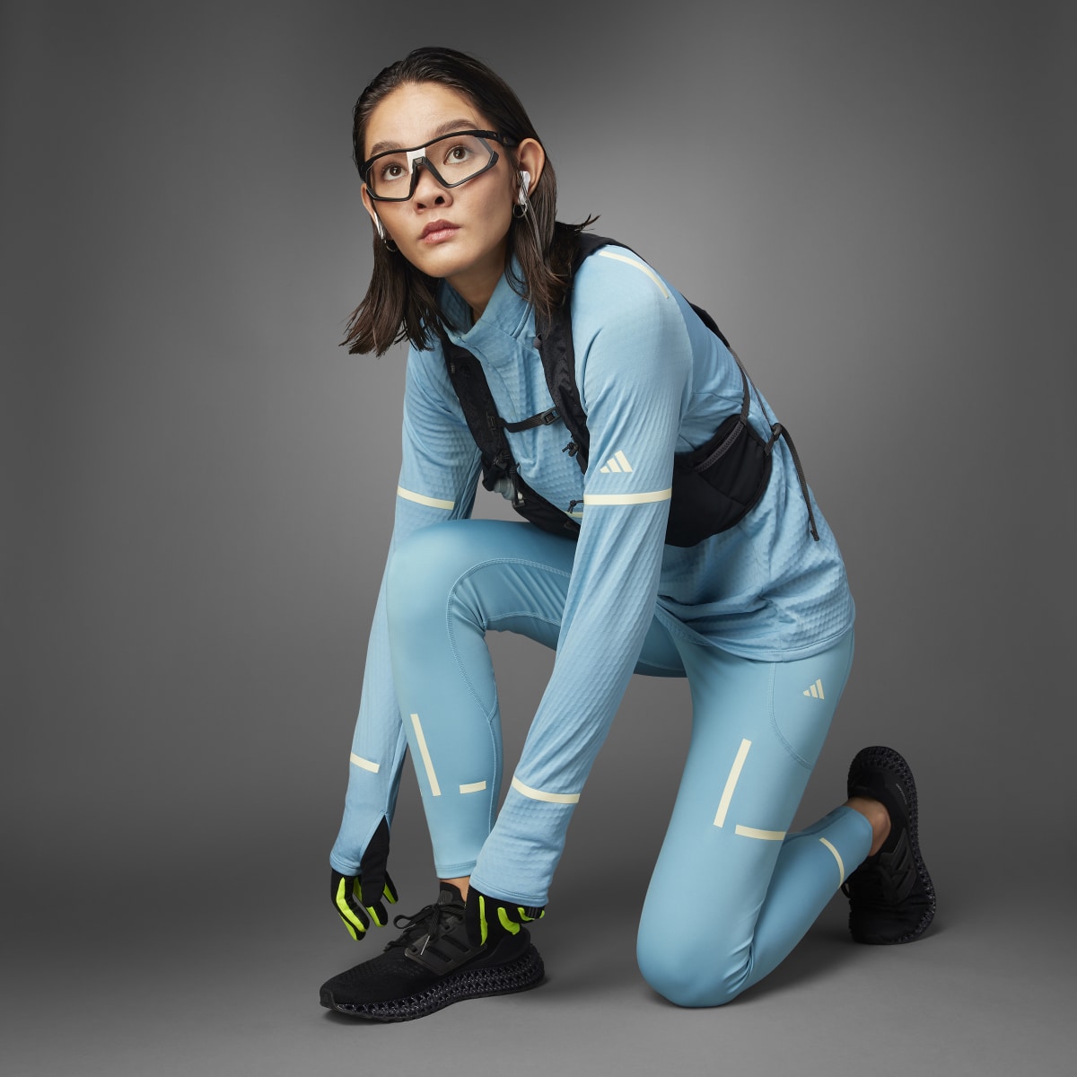 Adidas Fast Impact Reflect At Night X-City Full-Length Running Leggings. 9