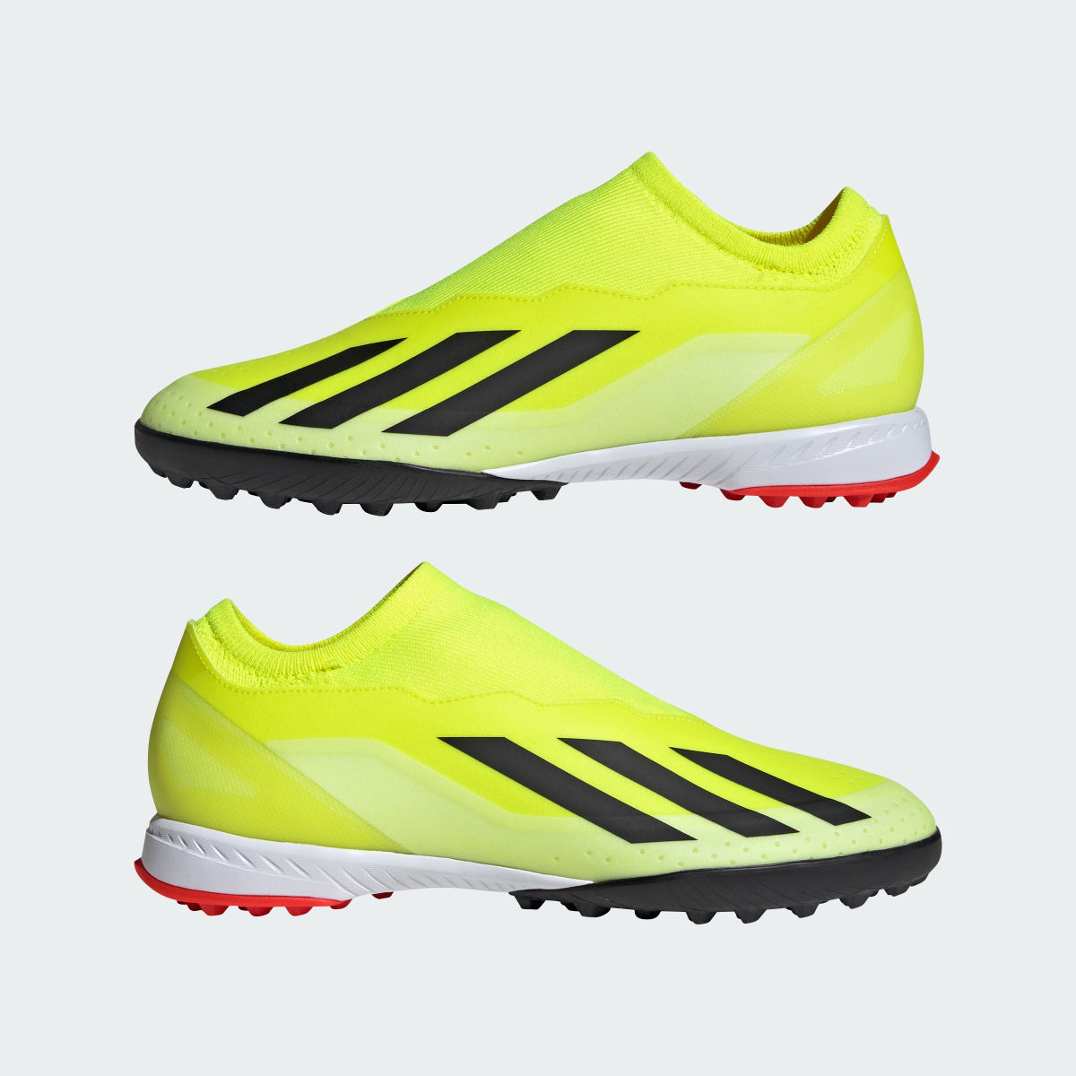 Adidas Zapatilla de fútbol X Crazyfast League Laceless moqueta. 8