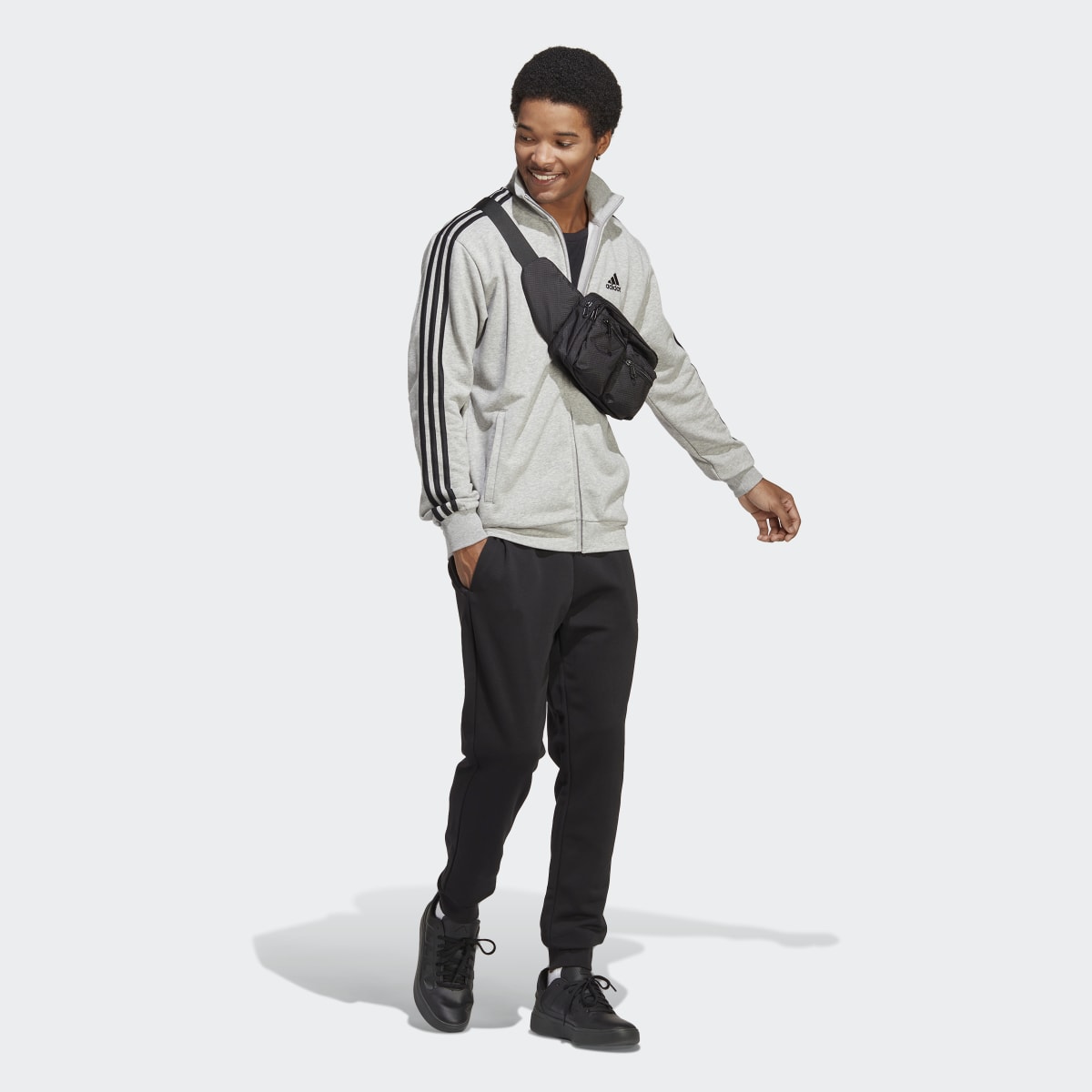 Adidas Basic 3-Stripes French Terry Tracksuit. 4