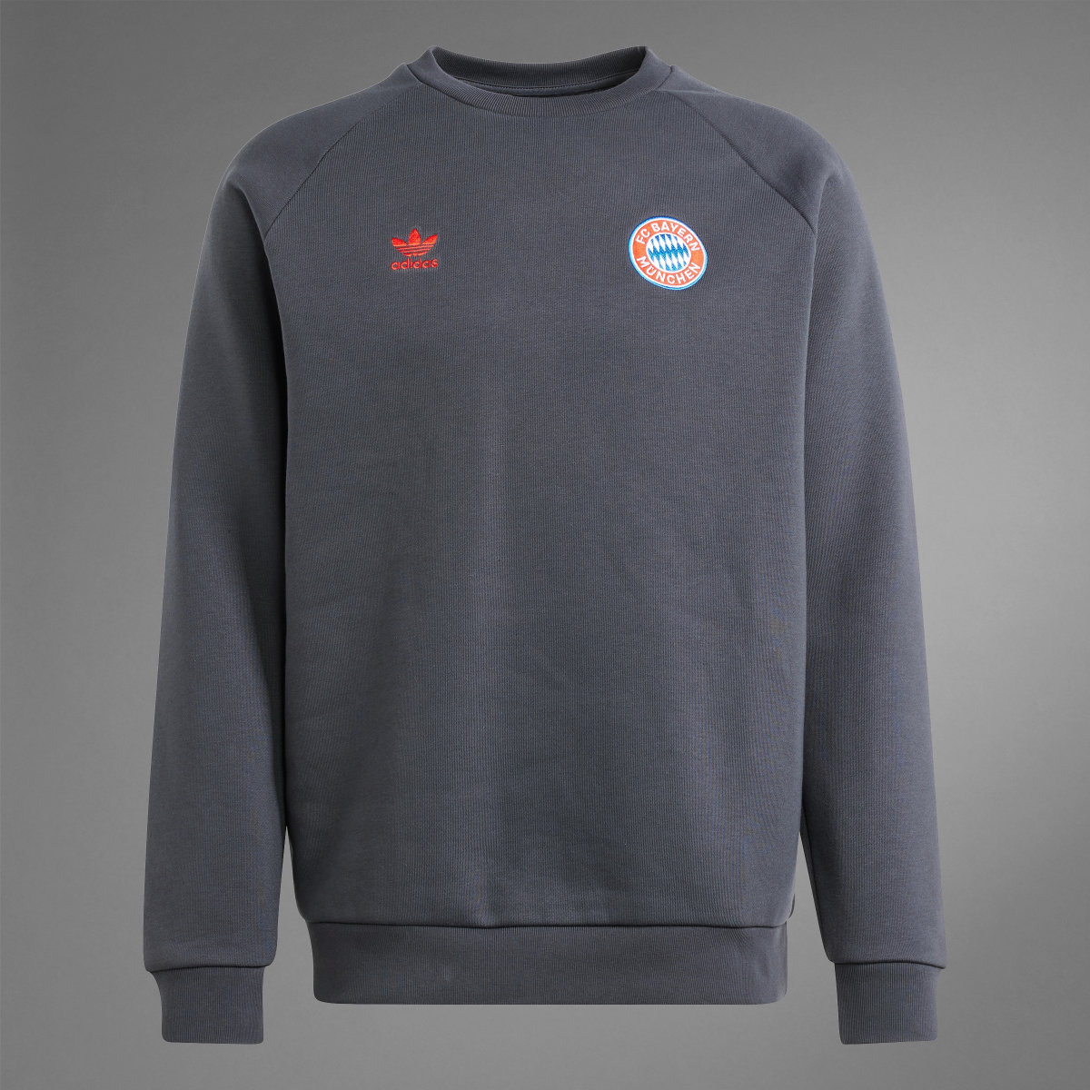 Adidas FC Bayern Essentials Trefoil Crew Sweatshirt. 9