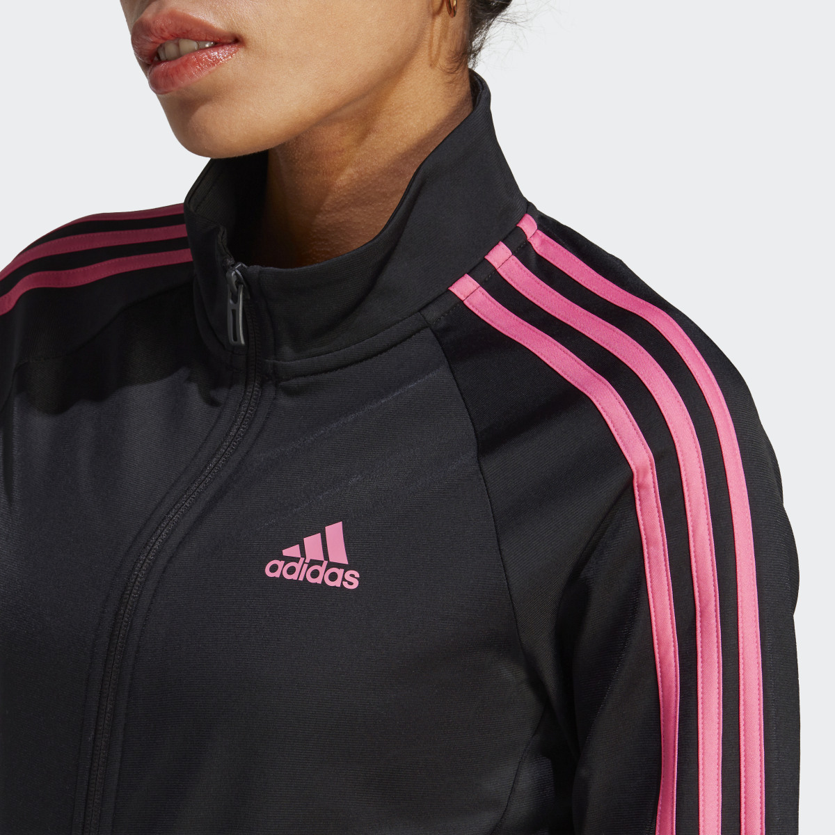 Adidas Primegreen Essentials Warm-Up Slim 3-Stripes Track Jacket. 6