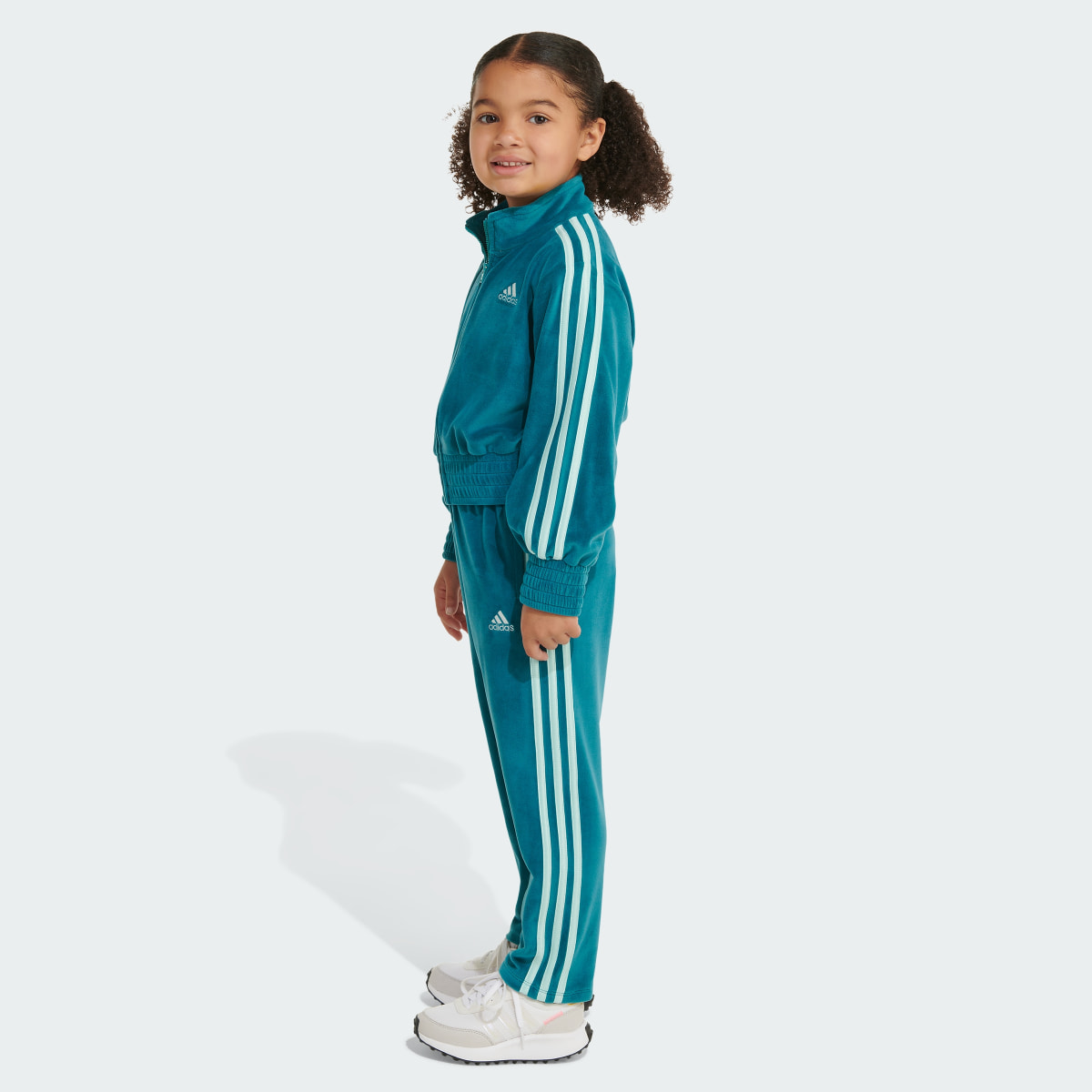 Adidas Two-Piece Fashion Velour Jacket Set. 6