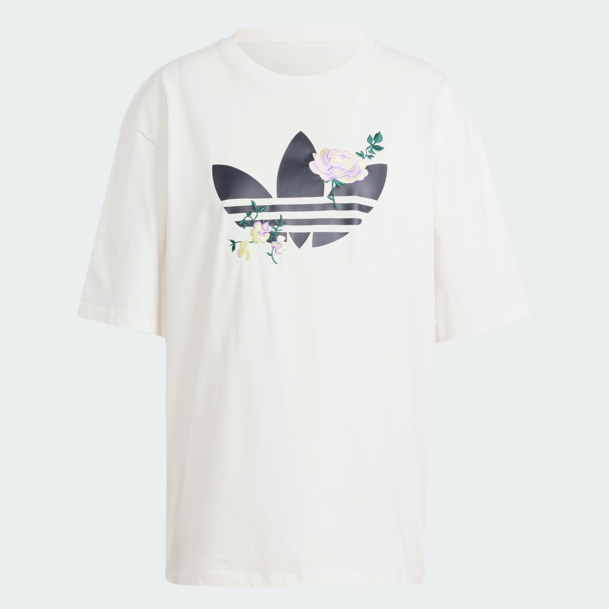 Adidas Playera Bordada Con El Trifolio Floral. 6