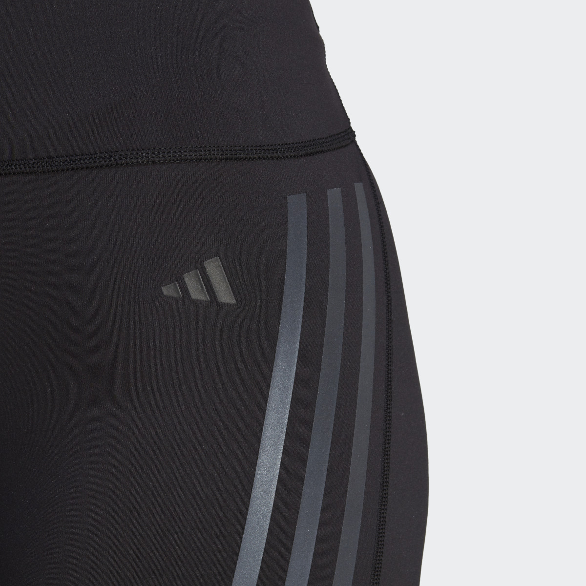 Adidas DailyRun 3-Stripes Five-Inch Short Leggings. 6