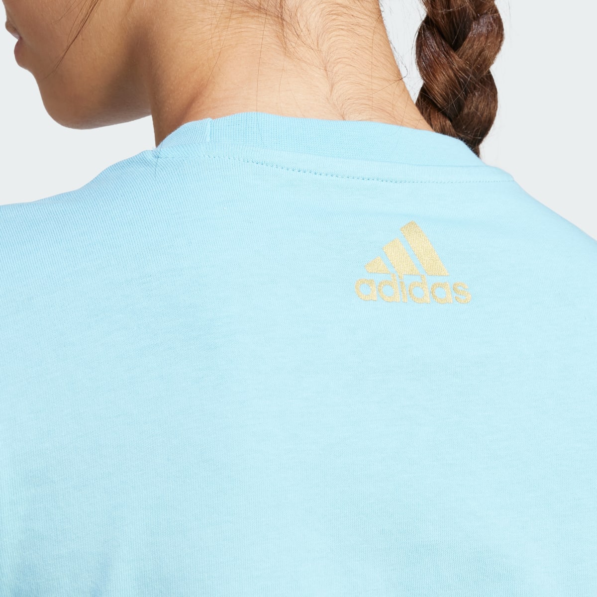 Adidas Playera Brand Love Estampada. 7