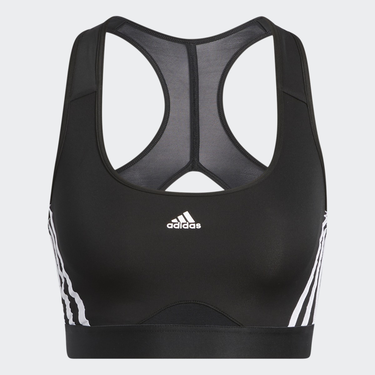 Adidas Brassière adidas Powerreact Training Medium-Support 3-Stripes. 6