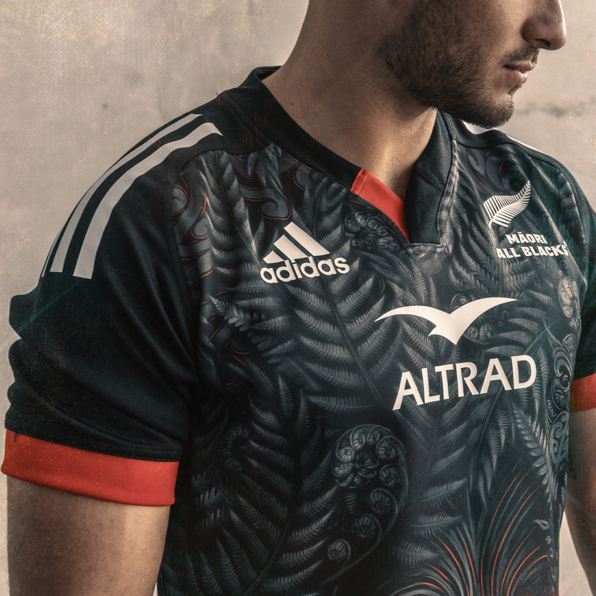 Adidas Maori All Blacks Rugby Replica Home Jersey. 9