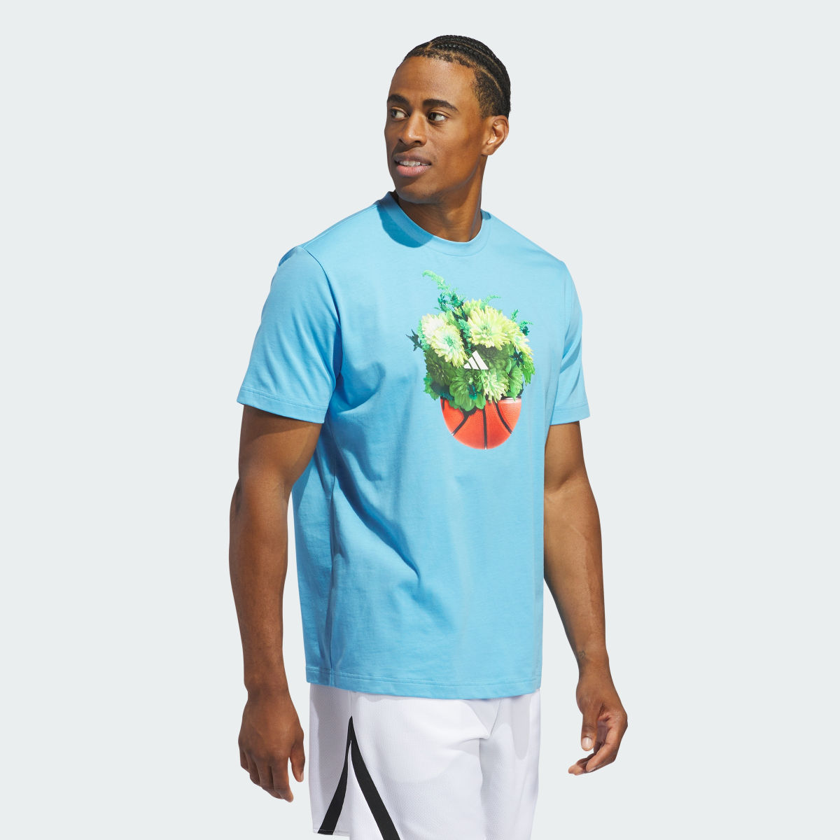 Adidas Floral Hoops Graphic Tee. 4