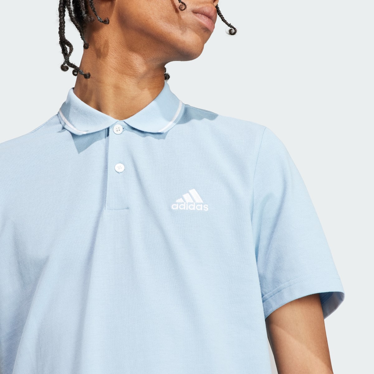 Adidas Essentials Piqué Small Logo Polo Tişört. 6