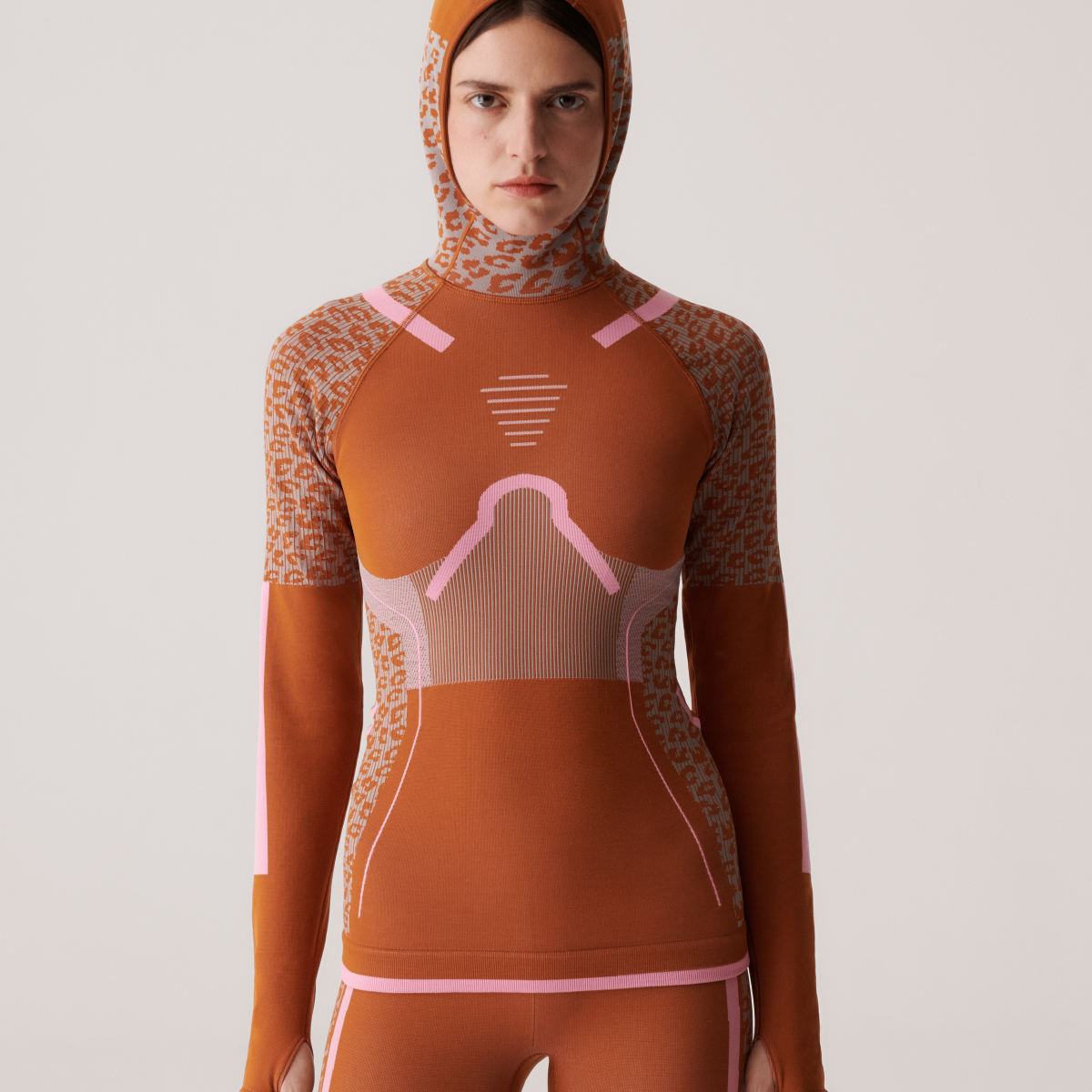 Adidas by Stella McCartney TrueStrength Seamless Yoga Hooded Long Sleeve Top. 8