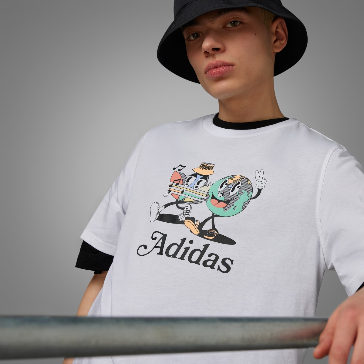 Adidas Enjoy Summer Graphic T-Shirt. 4