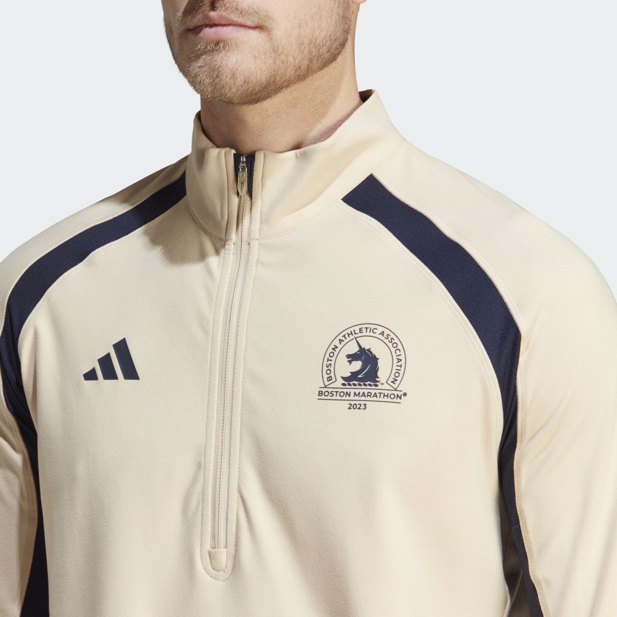 Adidas Boston Marathon® 1/2-Zip Long Sleeve Running Tee. 6