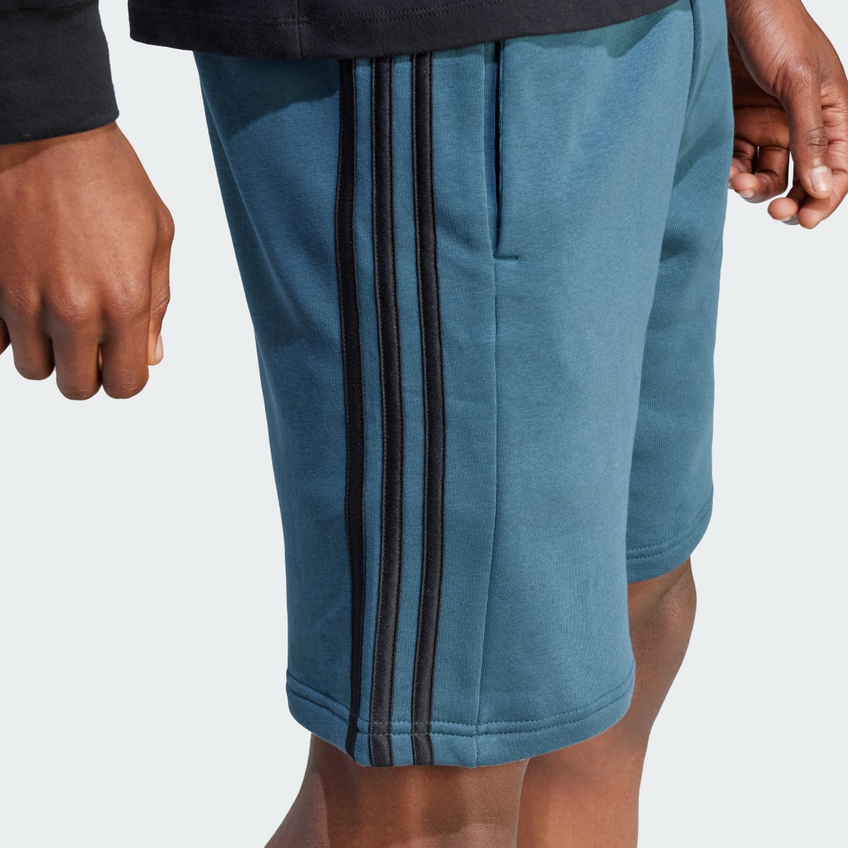 Adidas Essentials Fleece 3-Stripes Shorts. 6