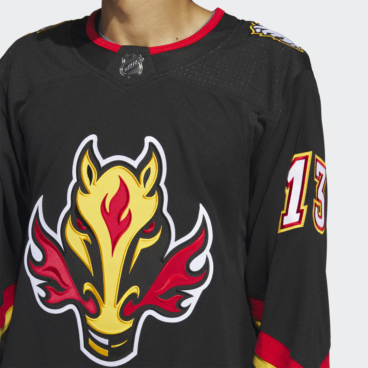 Adidas Flames Gaudreau Third Authentic Jersey. 7