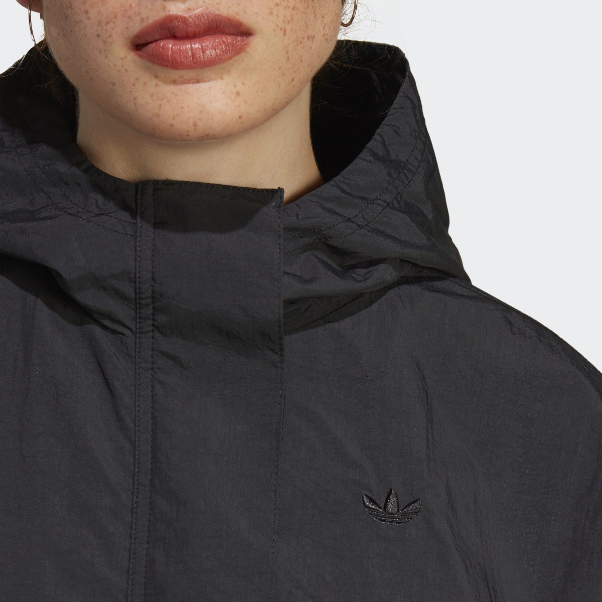 Adidas Premium Essentials Nylon Zip Hoodie. 6