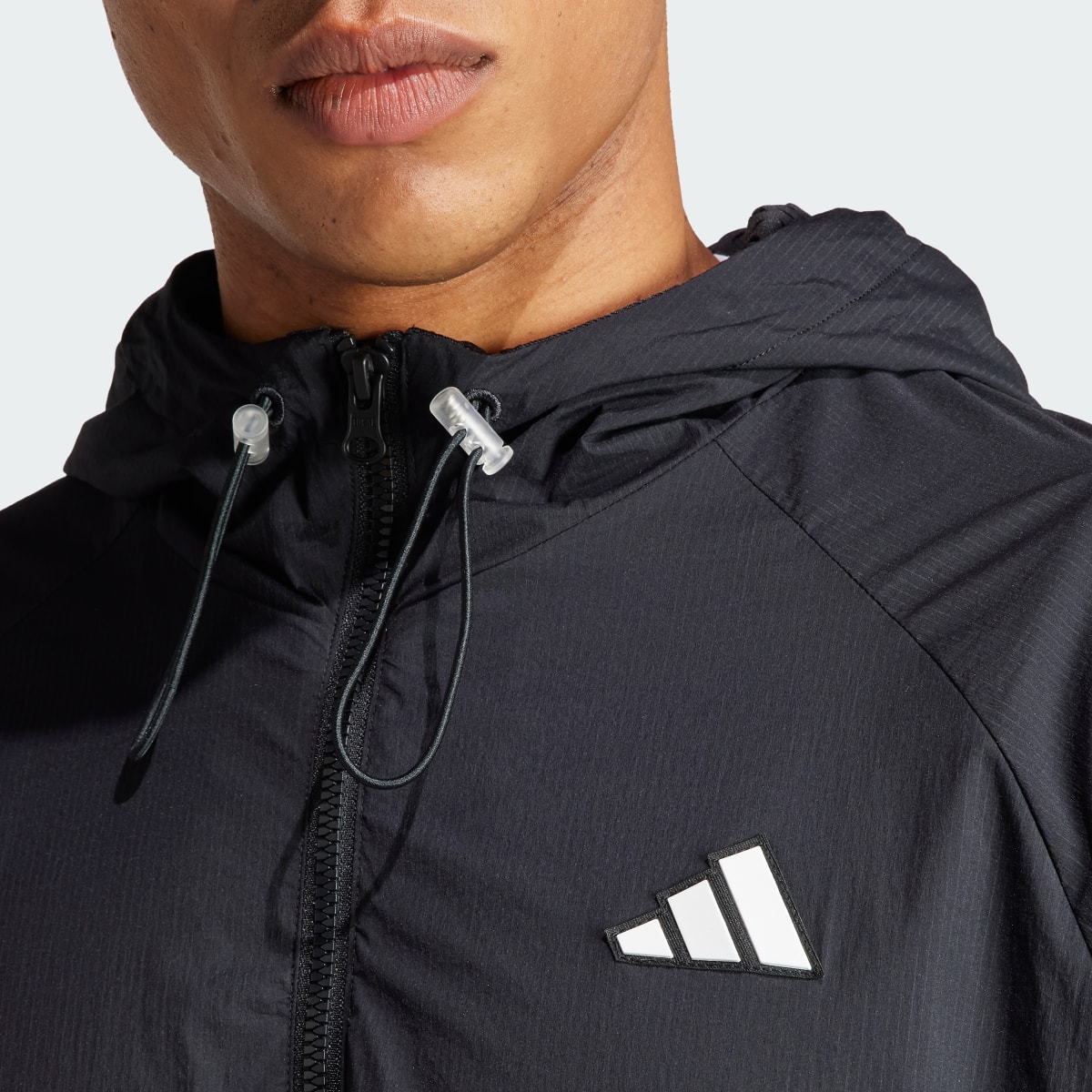 Adidas Tennis Pro Semi-Transparent Jacke. 6