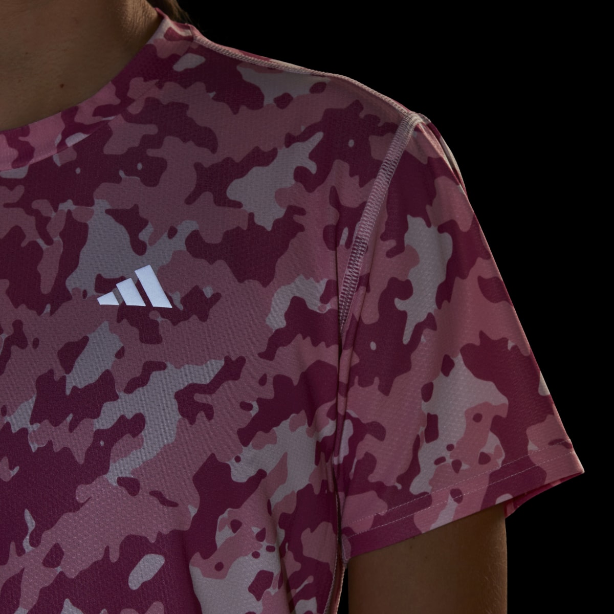 Adidas Own the Run Camo Running T-Shirt. 8