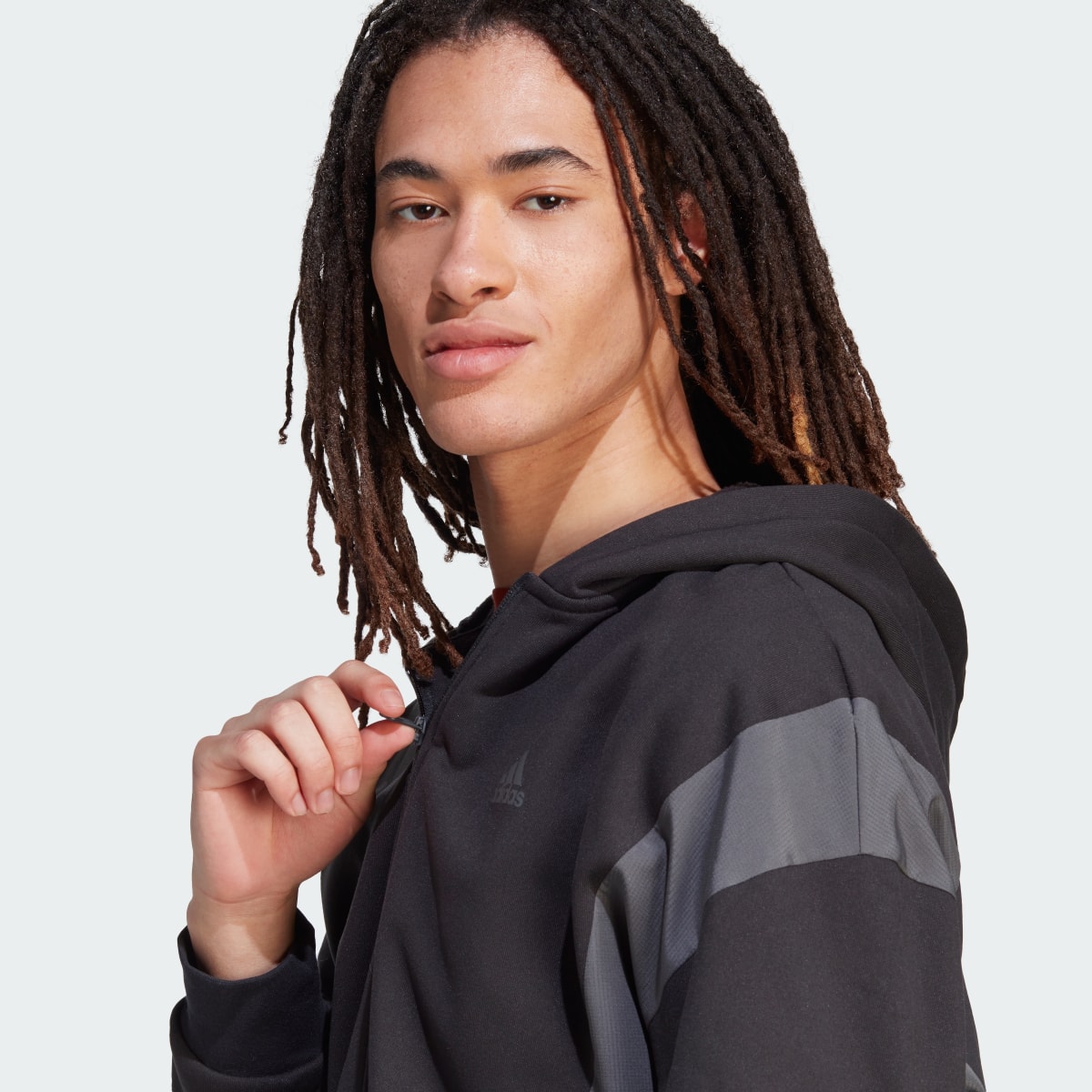 Adidas Sportswear Fleece Hooded Track Suit. 8