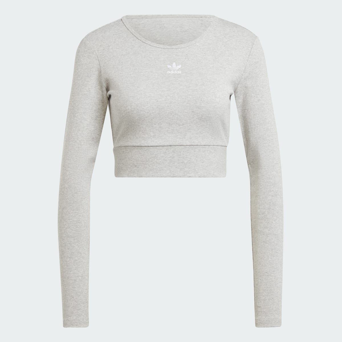 Adidas Essentials Rib Long Sleeve Tee. 5