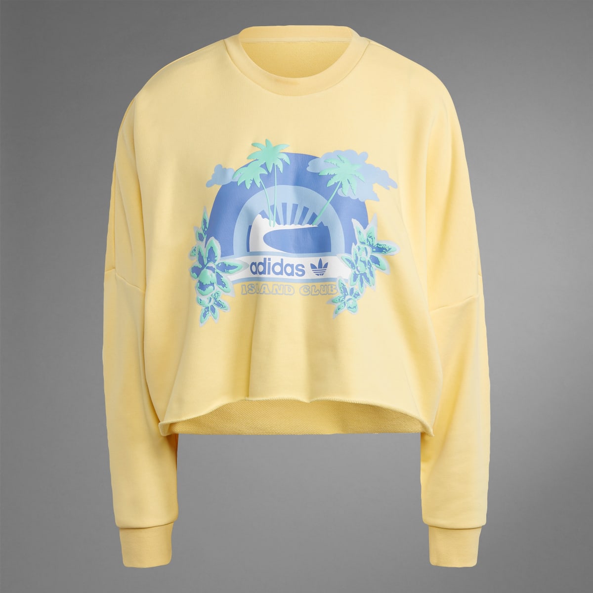 Adidas Island Club Crew Graphic Sweatshirt. 10