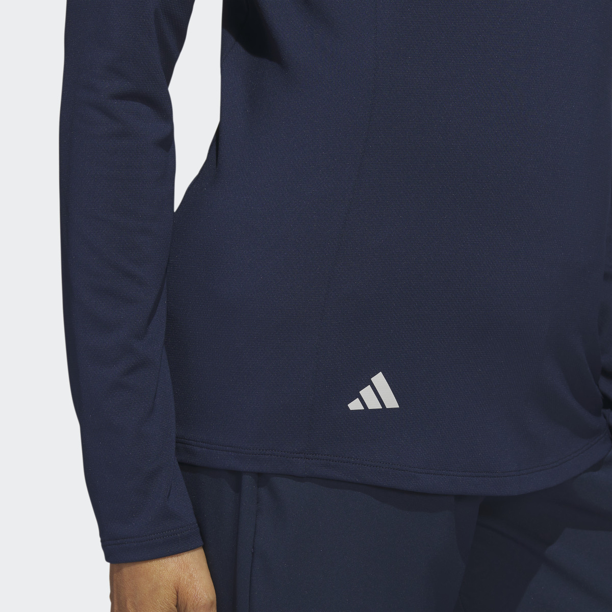 Adidas Quarter-Zip Long Sleeve Golf Polo Shirt. 5