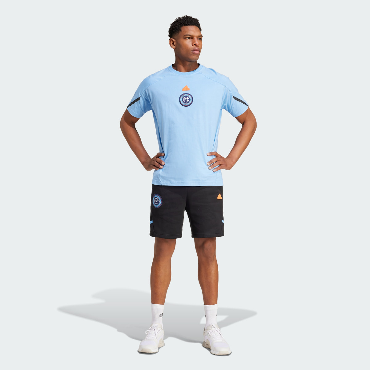 Adidas New York City FC Designed for Gameday Travel Tee. 6