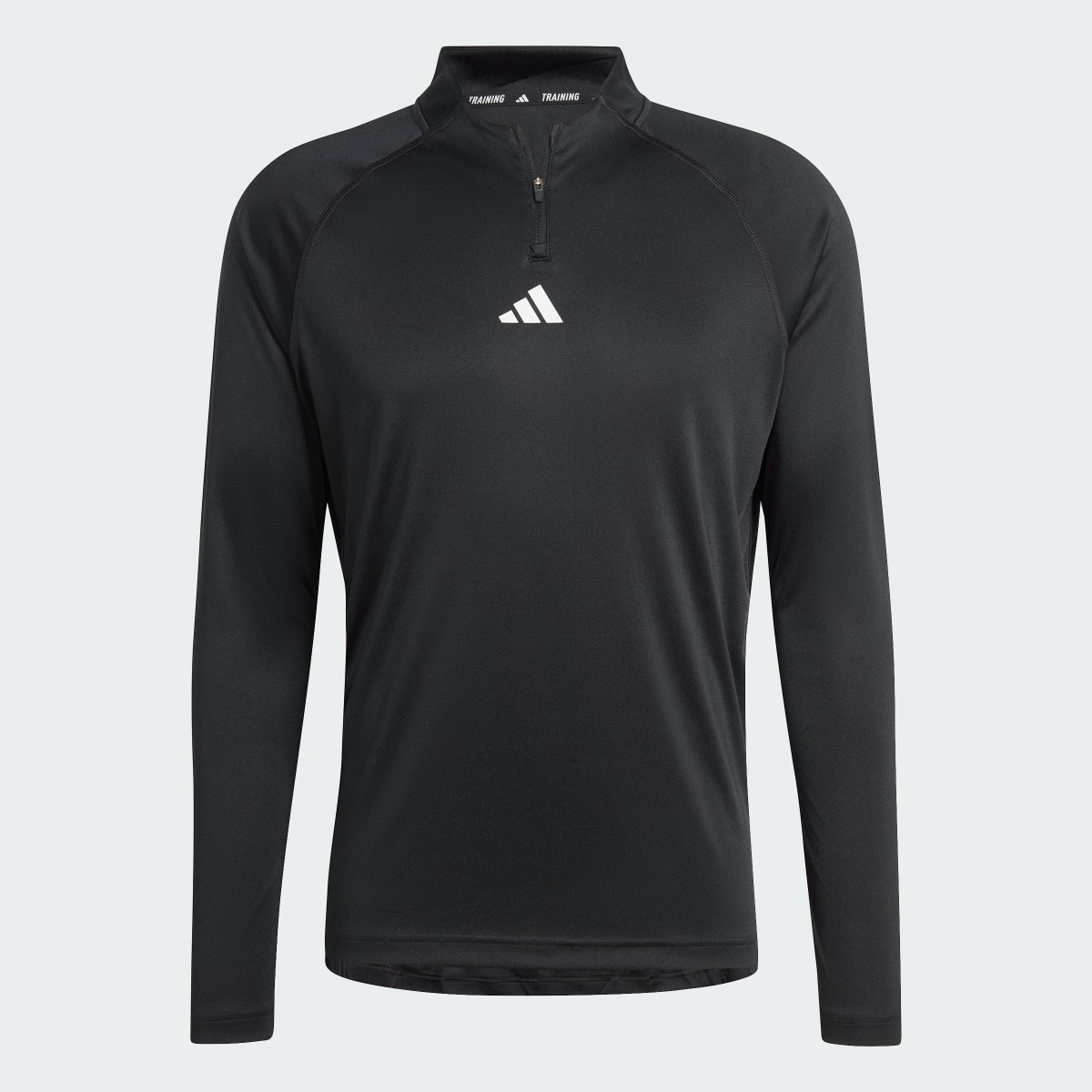 Adidas Playera Manga Larga de Entrenamiento Gym Heat Cierre Corto