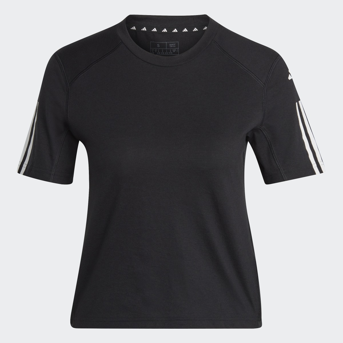 Adidas Crop top de training en coton à 3 bandes Train Essentials. 5