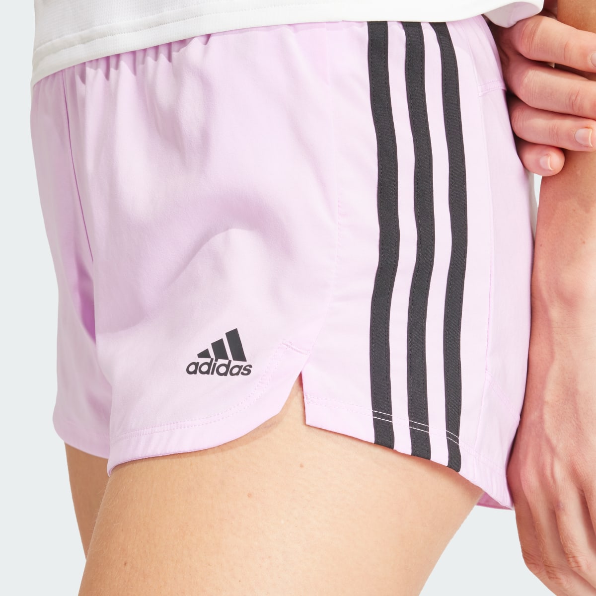 Adidas Pacer 3-Stripes Woven Shorts. 4