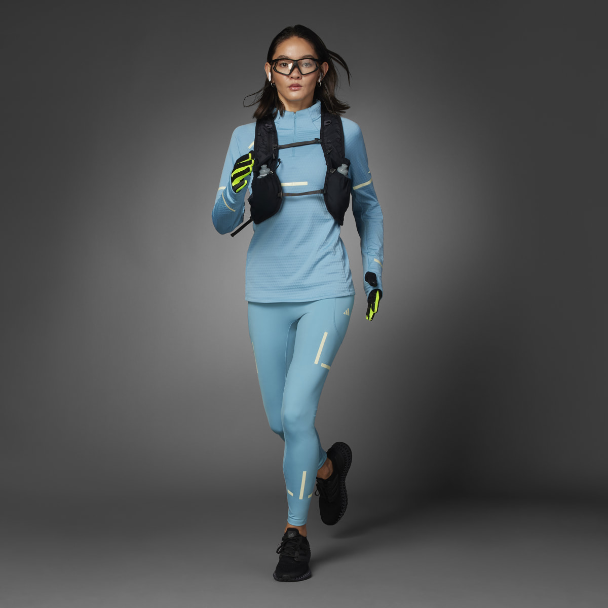 Adidas Fast Impact Reflect At Night X-City Full-Length Running Leggings. 13