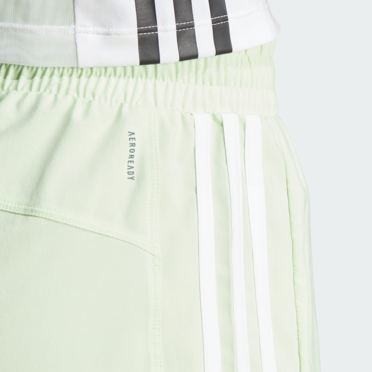 Adidas Pacer Training 3-Stripes Woven Mid-Rise Shorts. 5