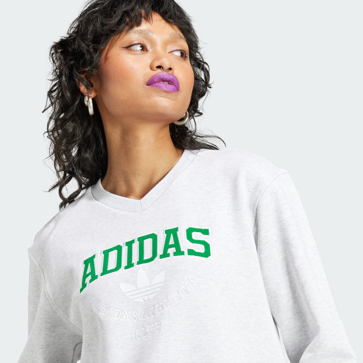 Adidas College Graphic Sweatshirt. 6