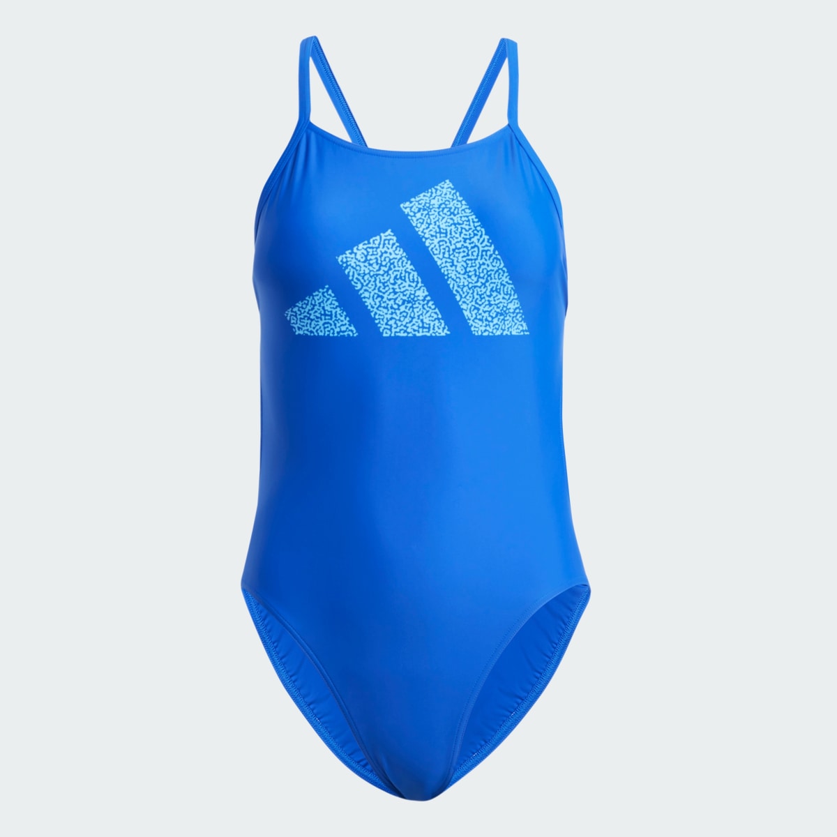 Adidas 3 Bar Logo Print Swimsuit. 5