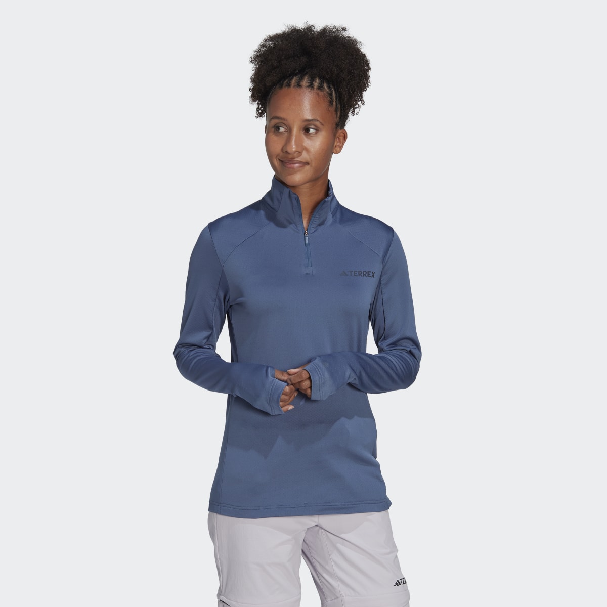 Adidas Sweat-shirt à 1/2 zip en molleton Terrex Multi. 4