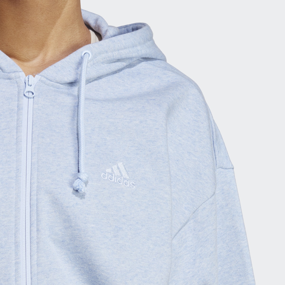 Adidas All SZN French Terry Oversized Full-Zip Hoodie. 6