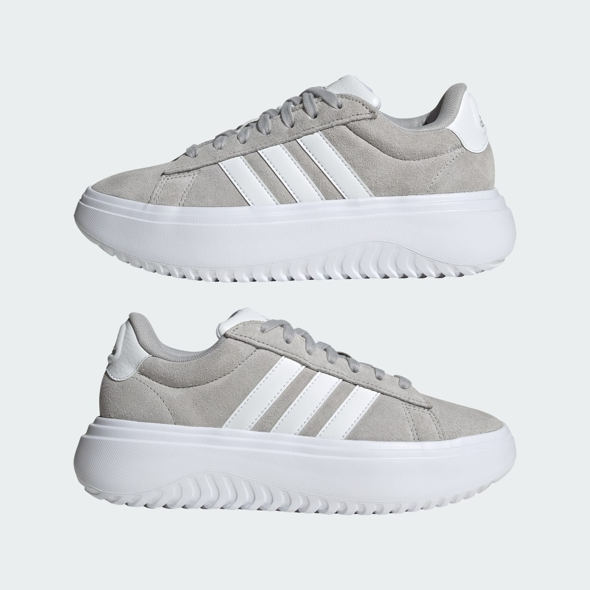 Adidas Chaussure compensée Grand Court. 8