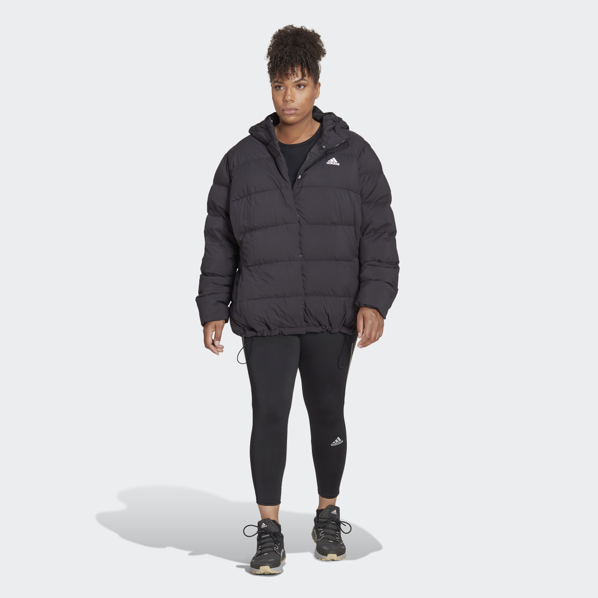 Adidas Helionic Hooded Down Jacket (Plus Size). 7