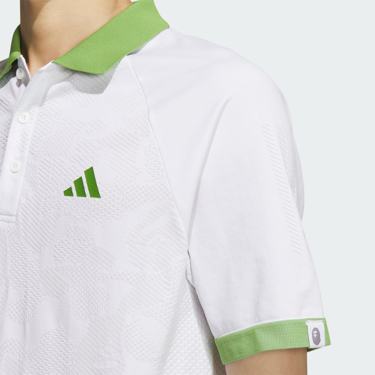 Adidas BAPE x adidas Short Sleeve Golf Polo Shirt. 6