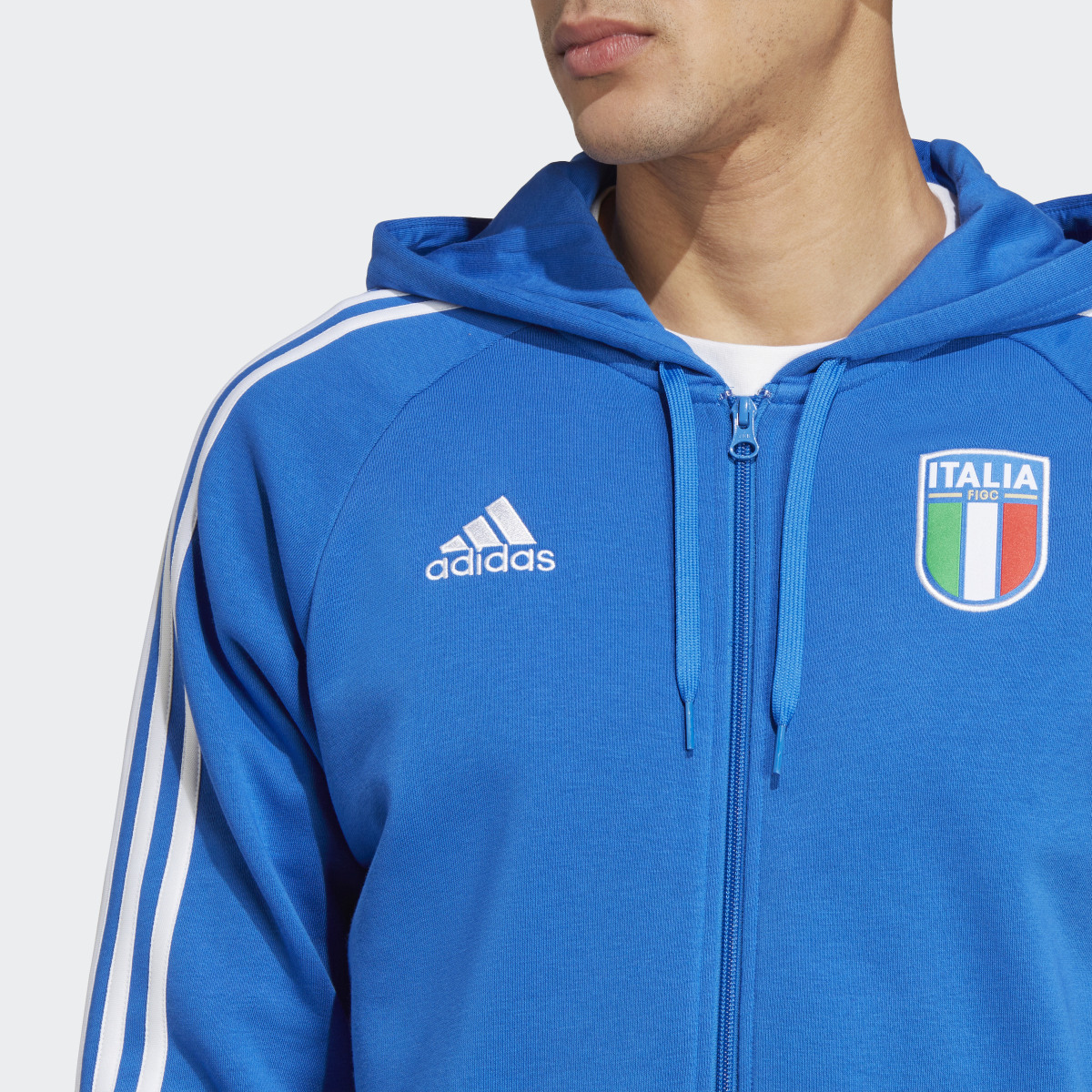 Adidas Italy Full-Zip Hoodie. 7