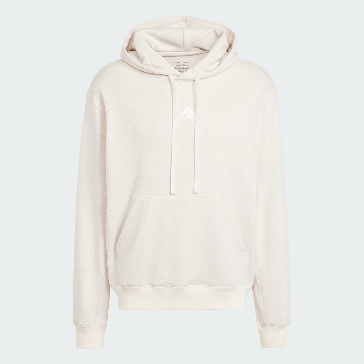 Adidas Lounge French Terry Colored Mélange Hoodie. 5