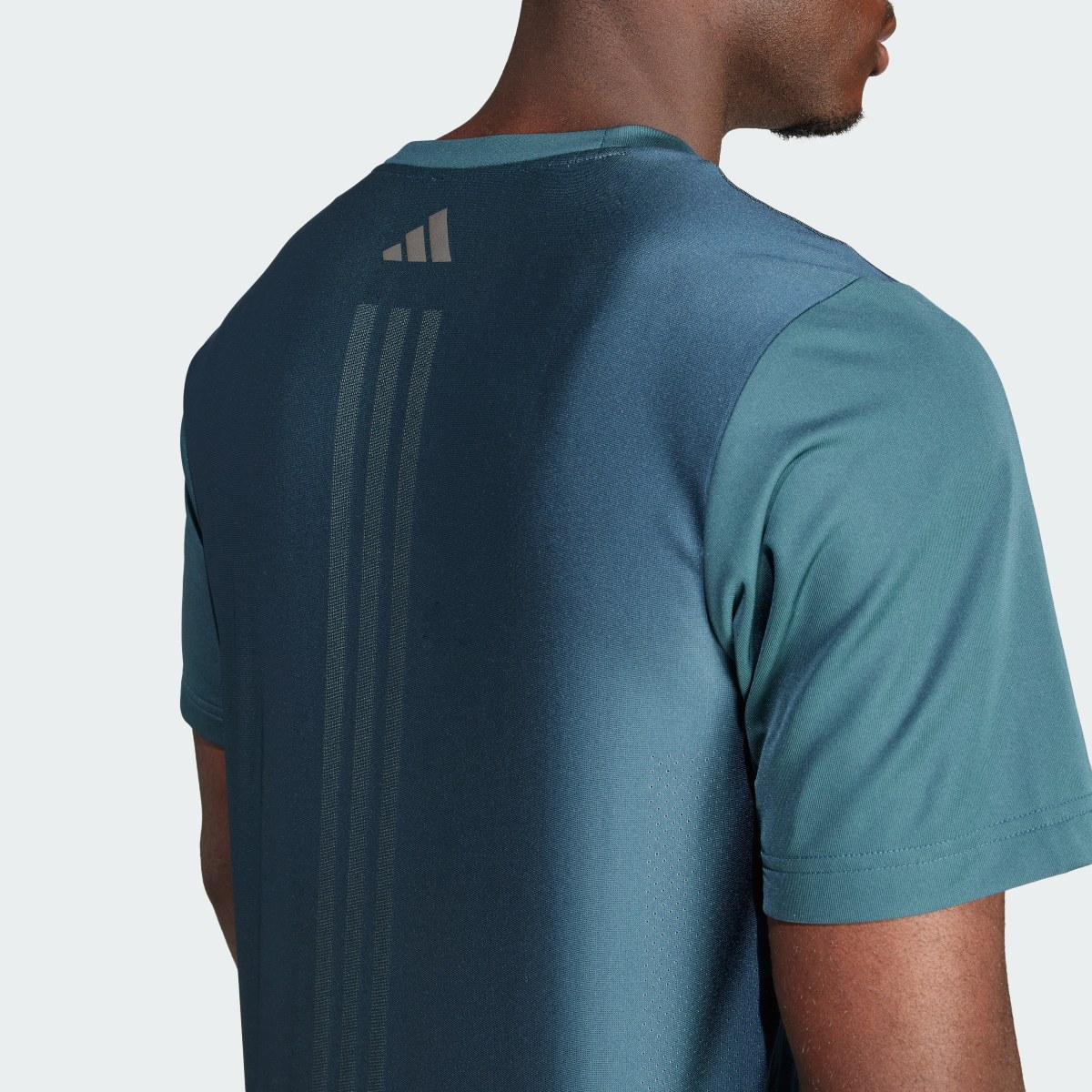 Adidas HIIT Workout 3-Stripes T-Shirt. 7