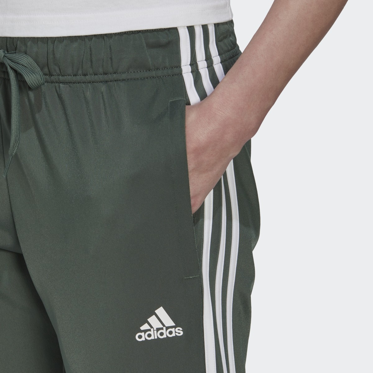 Adidas Primegreen Essentials Warm-Up Slim Tapered 3-Stripes Eşofman Altı. 5